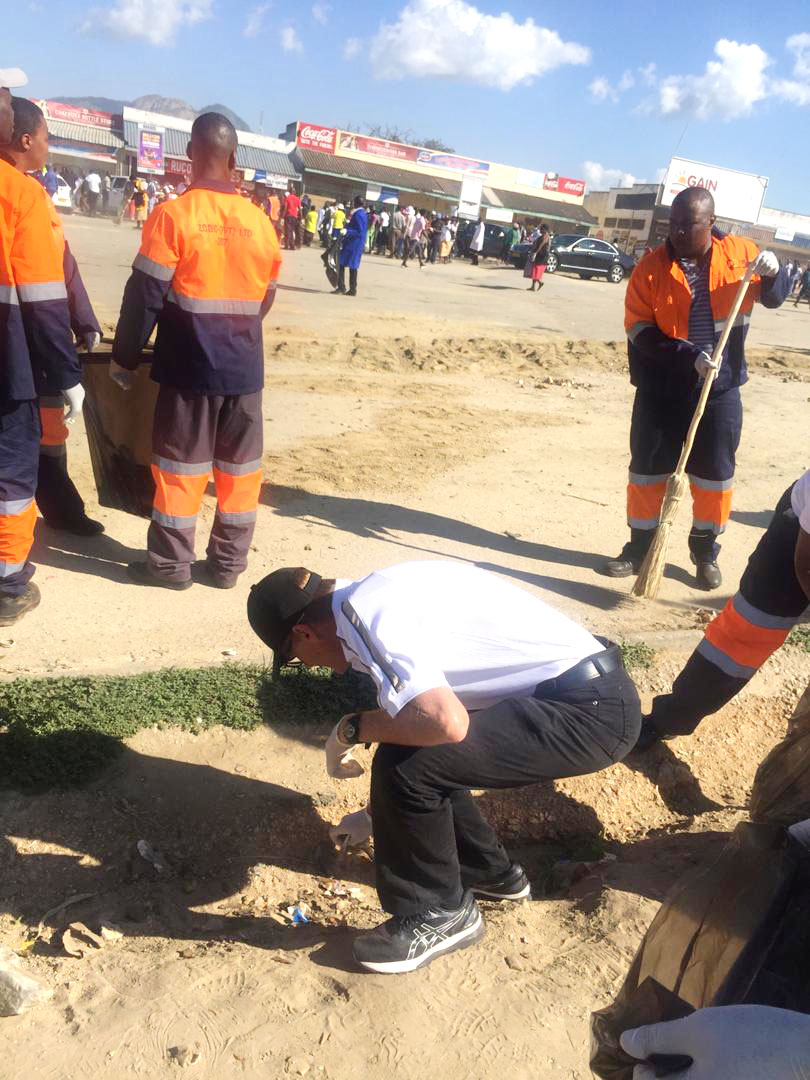 ZCDC clean Sakubva Market in Mutare Zimbabwe Consolidated Diamond Company
